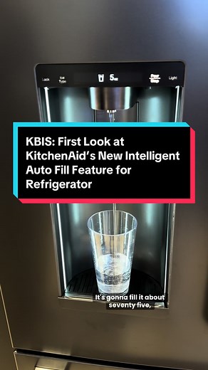 KitchenAid's Smart Refrigerator: Auto Fill Feature