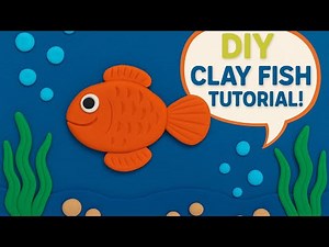 Diy Clay Fish Tutorial || Polymer Clay Fish Making || How To Make A Polymer Clay Fish.