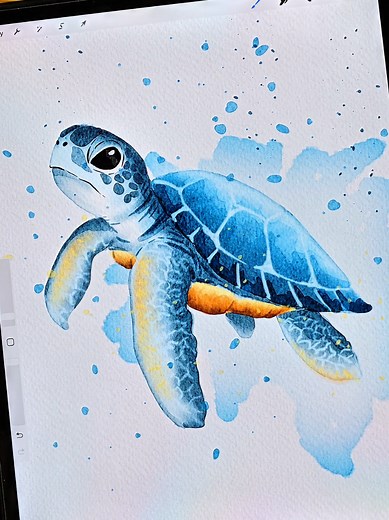 Learn How to Paint a Sea Turtle in Procreate