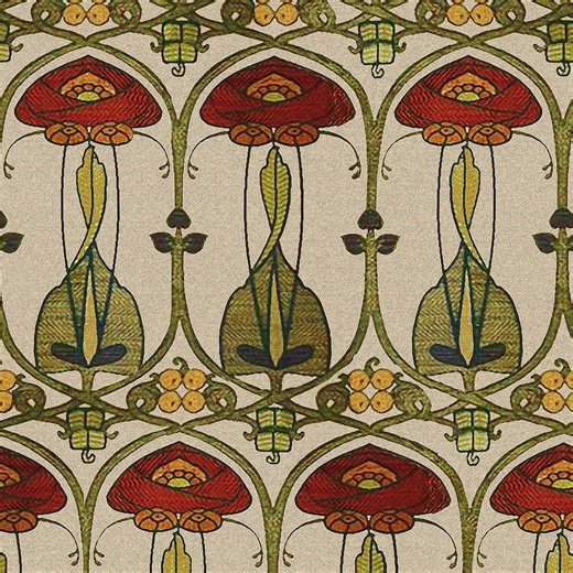 Sheer Cafe Curtain: Charles Rennie Mackintosh Voyage Design, Custom Size Panel - Etsy