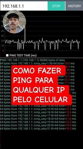 How to perform a ping test to any IP address using your mobile phone #ping #IP #network #mobile