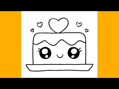 Süßen Kuchen zeichnen 🍰 | Einfaches Schritt-für-Schritt Zeichen-Tutorial für Kinder