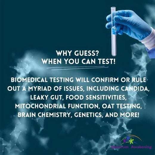 Why guess when you can KNOW? Biomedical testing can uncover or rule...