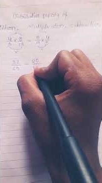 distributive property of addition multiplication and subtraction #shorts