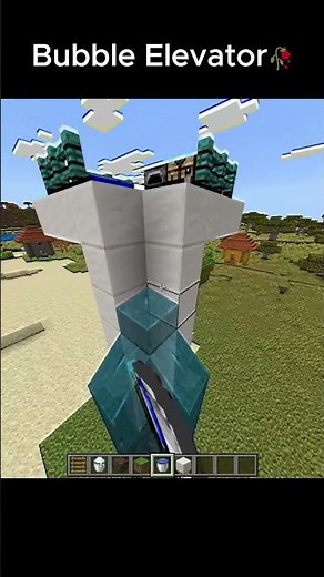 Bubble Elevator🥀☠️ #minecraft #minecrafthumor #memes