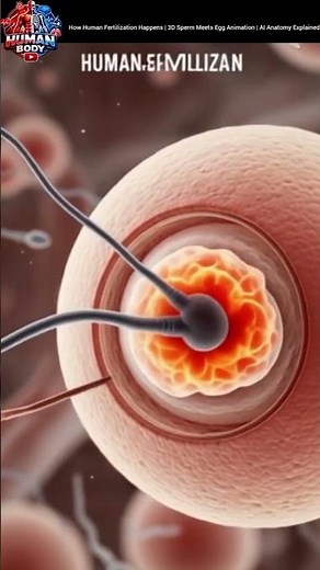 How Human Fertilization Happens | 3D Sperm Meets Egg Animation | AI Anatomy Explained