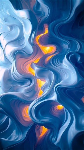 Abstract Background: Moving 3d Art Visual | #screensaver