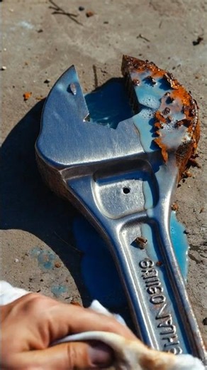 Extreme Rusted Metal Wrench Restoration | Satisfying Rust Removal in 4K 🔥