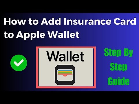 How to Add Insurance Card to Apple Wallet
