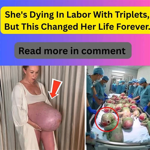 87K views · 412 reactions | The woman, pregnant with triplets, faced...
