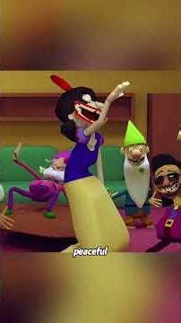 You might think Snow White was cursed, but that’s actually just what she looks like.