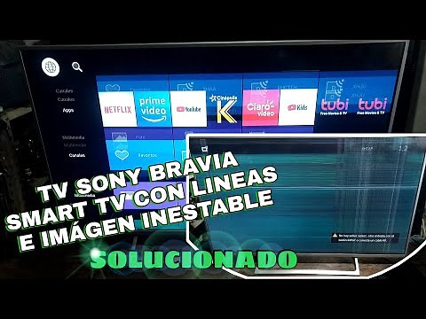 como reparar pantalla sony con líneas y rayas