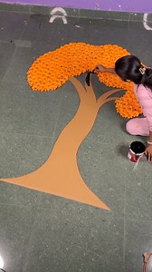 Big Paper flowers tree 🌳 #papertree #crafts #flowers | Deep's CRAFT