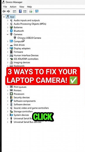 3 Quick Fixes for Laptop Camera Not Working