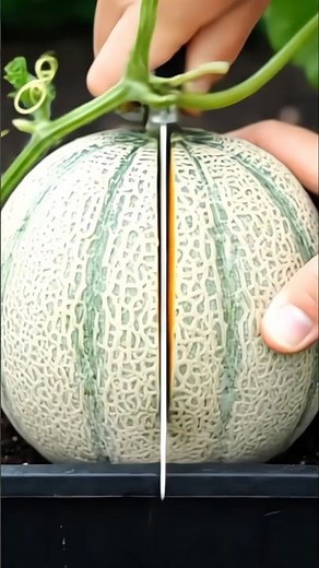 American Melon Growth | Seed to Cut in Half #fruit