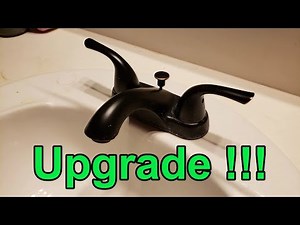 How to install a faucet in bathroom