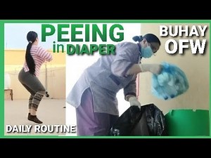 Wearing Adult diaper | Peeing in diaper | daily routine