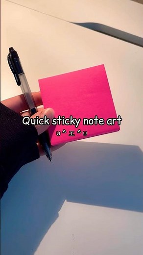Sticky note art✨😱 #shorts #art #viral #fyp #creative #character #lyrics