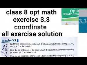 Class 8 opt math chapter 3 coordinates all exercise 's solution @