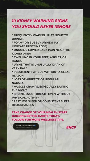 10 KIDNEY WARNING SIGNS YOU SHOULD NEVER IGNORE