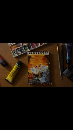 Asmina🫧 on Instagram: "Swans only have one partner in their life and when that partner dies they fly as high as they can and fall to their death. (Painting, art, colors, reels, reels instagram, trending, explore, foryoupage Art, artist, fyp, explore page) #foryou #explorepage #art #fyp #fypage #fyp シ #painting #acrylic"