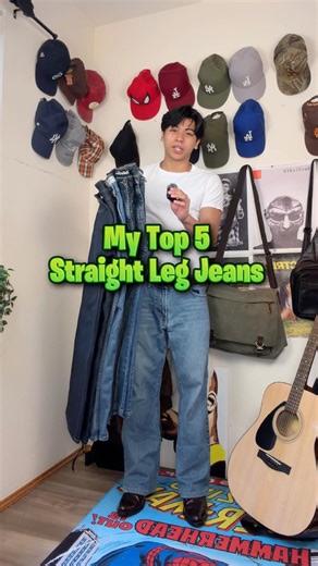 My top 5 straight leg jeans #fashion #straightlegjeans #jeans #2000s #pants