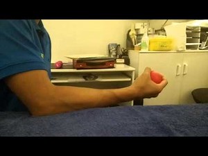 Wrist exercises: Ball squeezes