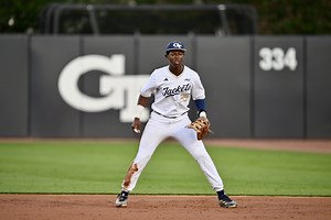 Georgia Tech catcher Vahn Lackey plays 8 different positions in one game