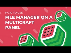 How To Use the File Manager on the Multicraft Panel!