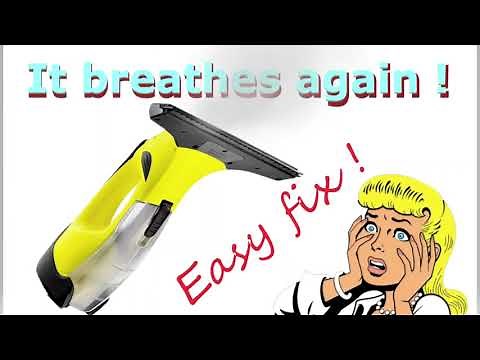 How to fix loss of power of Kärcher window vacuum cleaner WV 50 !