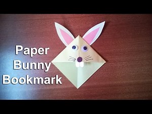 How to Make Paper Bunny Rabbit Bookmark | Step by Step Guide to Make a Paper Origami Bunny Bookmark