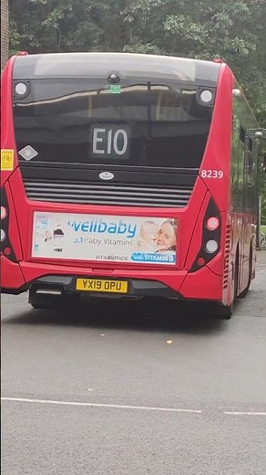 Route E10 YX19 OPU 8239 at Ealing Broadway
