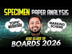 ICSE Class 10 Maths Marks Breakdown 2026 📊 | Chapter-wise Weightage & Tips | Shubhanshu Sir