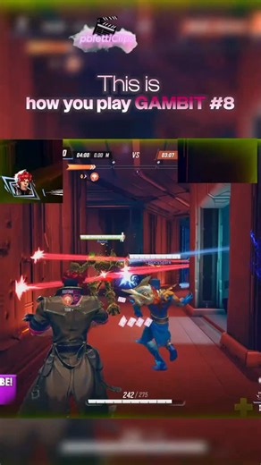 The Best Gaming Shorts/Reel Creator on Instagram: "This is how you PLAY GAMBIT #8 (How to heal teammates with Gambit in Marvel Rivals) LIVESTREAMS ON YOUTUBE! In Marvel Rivals, Gambit and Rogue are recent additions, often paired as beloved X-Men characters, with Gambit as a versatile Strategist using kinetic cards for damage/healing, and Rogue as a powerful Vanguard who uniquely absorbs other heroes’ abilities, creating a dynamic duo with a “Season of Love” theme in the game’s updates. #marvelri