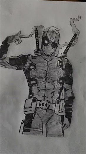 Deadpool Sketch | Marvel Fan Art #pencilsketch #deadpool