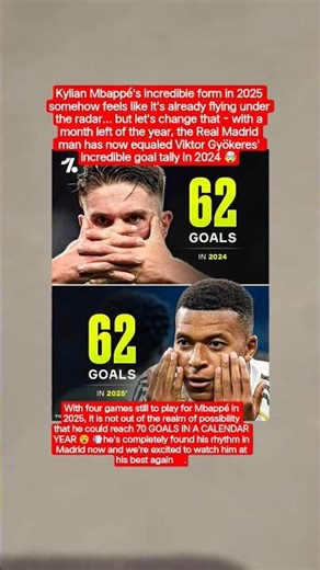 Kylian Mbappé's incredible form in 2025 somehow feels like it's already flying under the radar