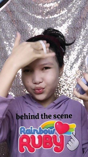 behind the scene rainbow Ruby 🤩🤩sekian terimakasihh💓💓 Ruby Ruby yeeee#rainbowruby #behindthescenes #makeup #transisi #fyp
