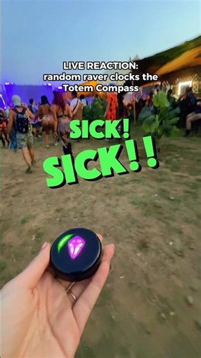 CAUGHT IN 4K: Random Raver Clocks the Totem Compass #rave #musicfestival #edm #festival