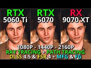 RTX 5060 Ti vs RTX 5070 vs RX 9070 XT | Ray Tracing, FSR 4, DLSS 4.5, FG & MFG | 1080p 1440p 4K