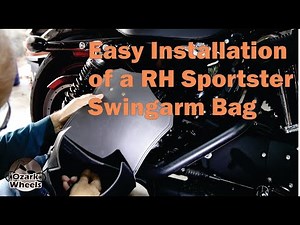 Easy Installation of a RH Sportster Swingarm Bag