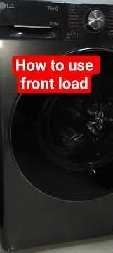 front load machine function explain. #kitchen
