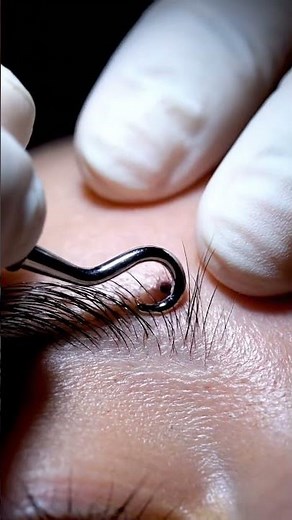 🥽 Watch This Eyebrow Blackhead Slide Out