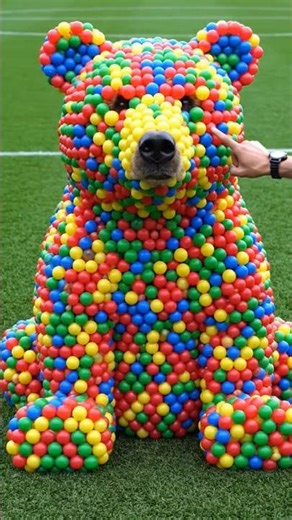 Colorful Balls Turn Into Real Animals 😱🐘🐎🦒🐻🦌 (Incredible Transformation!)