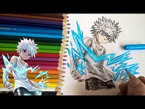 رسم كيلوا من انمي القناص خطوة بخطوة / Hunter x Hunter / Draw Killua Zoldyck