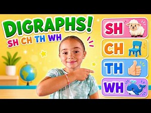 Elementary Phonics Lesson 🔤 Digraphs SH CH TH WH | Complete the Sentence Practice