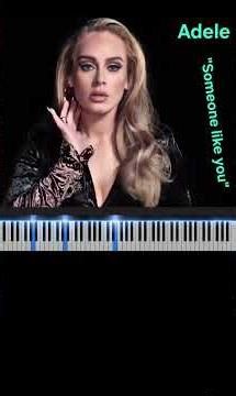Learn Adele on piano in 1 minute 🎹#fyp#pianotutorial#piano#pianolesson#adele#coversong#foryou