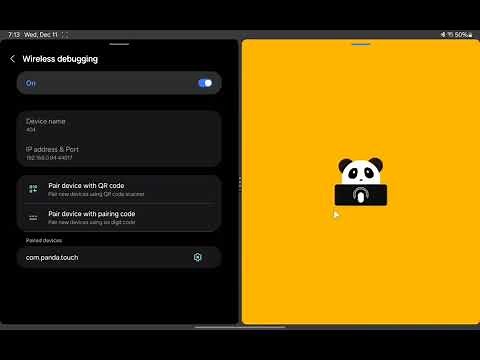 Activating Panda series apps via wireless debugging tutorials
