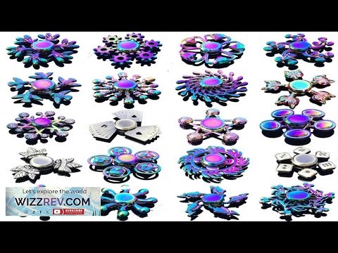 Rainbow Fidget Metal Spinner Colorful Finger Spinners High Speed Hand Spinners Fidget