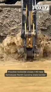 131K views · 1K reactions | Both directions of Interstate 40 remain closed near the North Carolina–Tennessee state line after flooding and a rockslide covered the road with muddy water and debris Wednesday afternoon. https://bit.ly/43Q0Uq1 (Video Credit: TDOT) | WZTV FOX 17 News, Nashville | Facebook