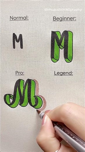 Which one do you like the most? #nhuandaocalligraphy #lettering #shorts